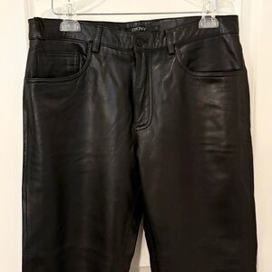 DKNY leather pants